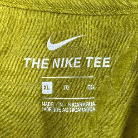 Nike Air Shirt Men's Extra Large Gold White Logo Basic Tee Casual - Picture 7 of 9